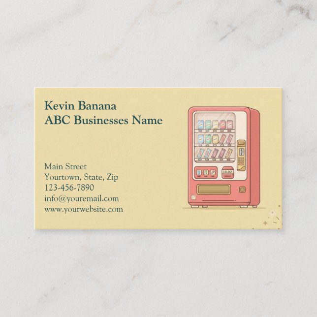 Vending Machine Business Card (Front)