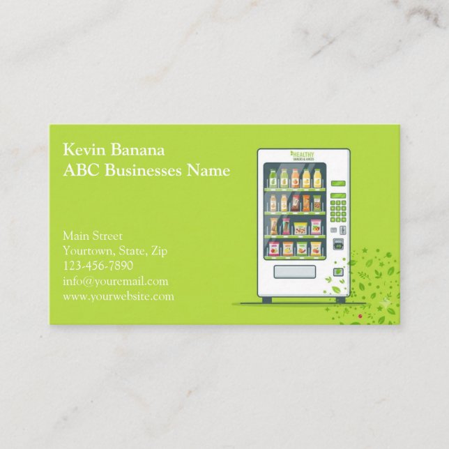 Vending Machine Business Card (Front)