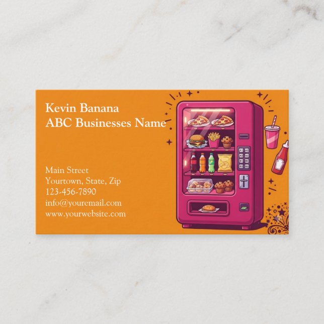Vending Machine Business Card (Front)