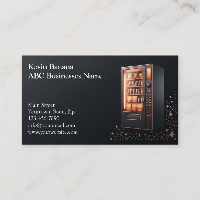Vending Machine Business Card (Front)