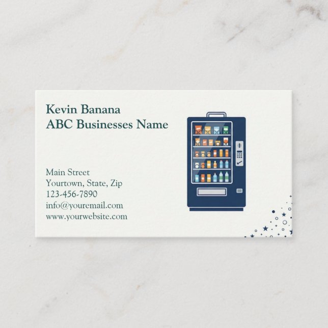 Vending Machine Business Card (Front)