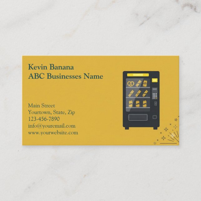 Vending Machine Business Card (Front)