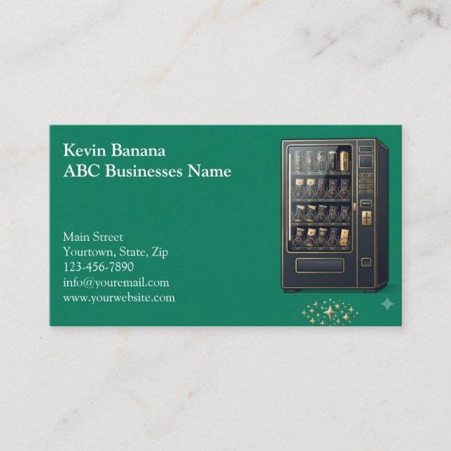 Vending Machine Business Card (Front)