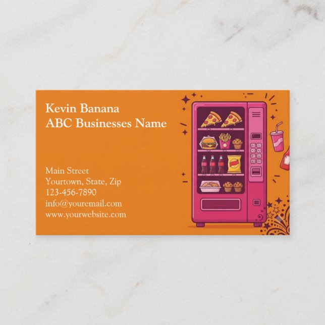 Vending Machine Business Card (Front)