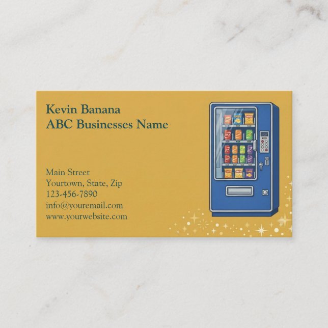 Vending Machine Business Card (Front)
