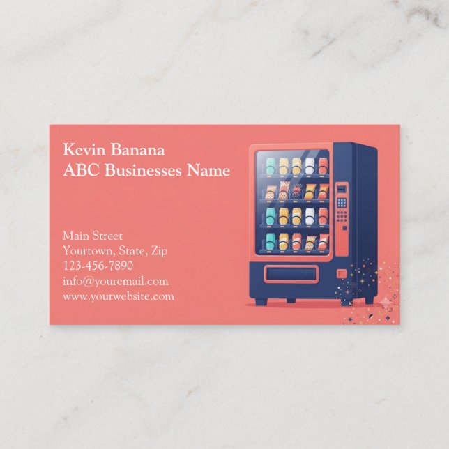 Vending Machine Business Card (Front)