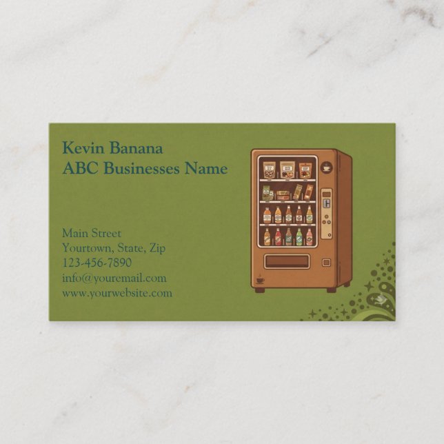 Vending Machine Business Card (Front)