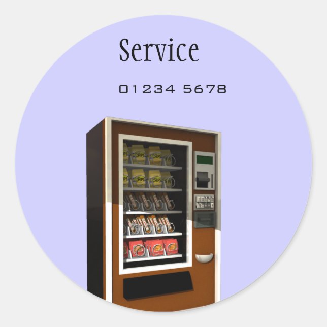 vending machine service tag (Front)