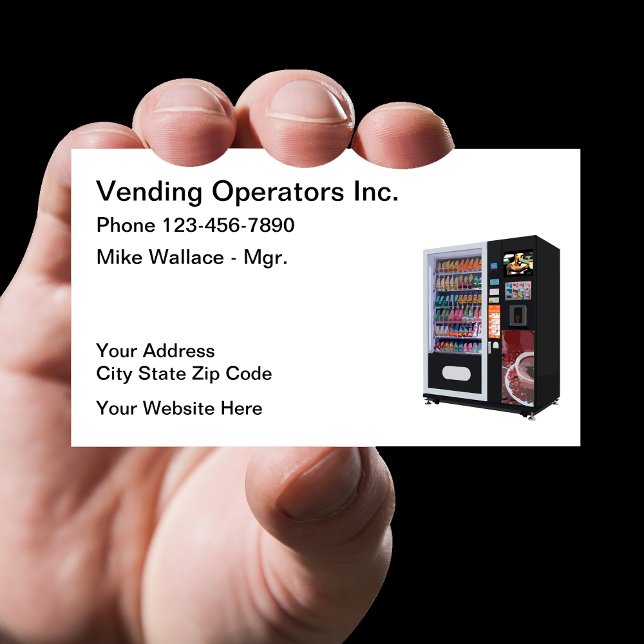 Vending Machines Rentals Business Card (Creator Uploaded)