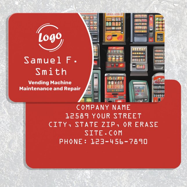 Vending Maintenance Business Card (Creator Uploaded)