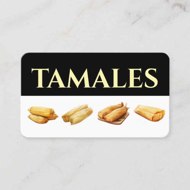 Vendo tamales Business Card (Front)