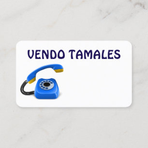 Vendo tamales Business Card