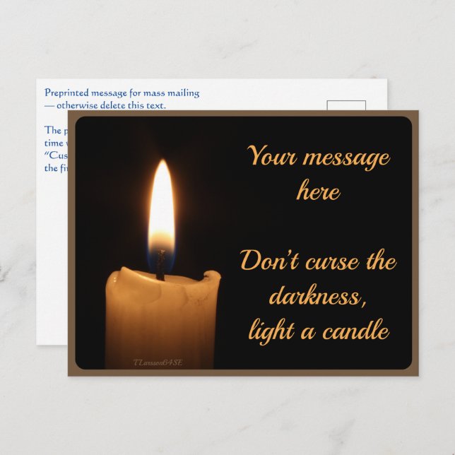 Vendor Card — Candle (Front/Back)