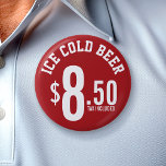 Vendor Concession Supplies - Ice Cold Beer Seller 7.5 Cm Round Badge<br><div class="desc">This can be for a business or just a gag gift. Sell your beverages with a simple way to display the current price to beer drinkers in the stadium. This template can be personalised to the product and price that is needed. This can be the solution to the problem of...</div>