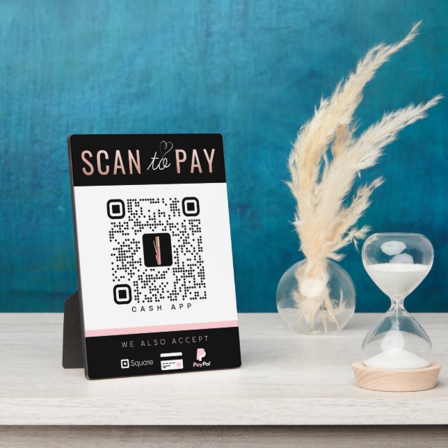 Vendor Payment Display Plaque (Side)