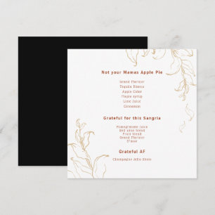 Vendor   Thanksgiving Drink Menu