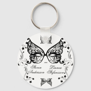 Venetia Carnivale Masque Victorian Ornate Flourish Key Ring