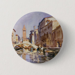 Venetian Canal 6 Cm Round Badge