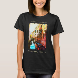 Venetian Canal - Fine Art Custom Printed T-Shirt