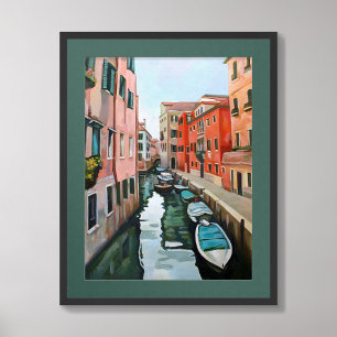Venetian Canal Original Painting Poster
