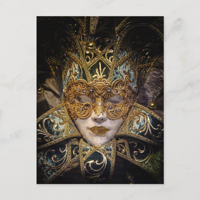 Venetian Carnival Mask Postcard (Front)