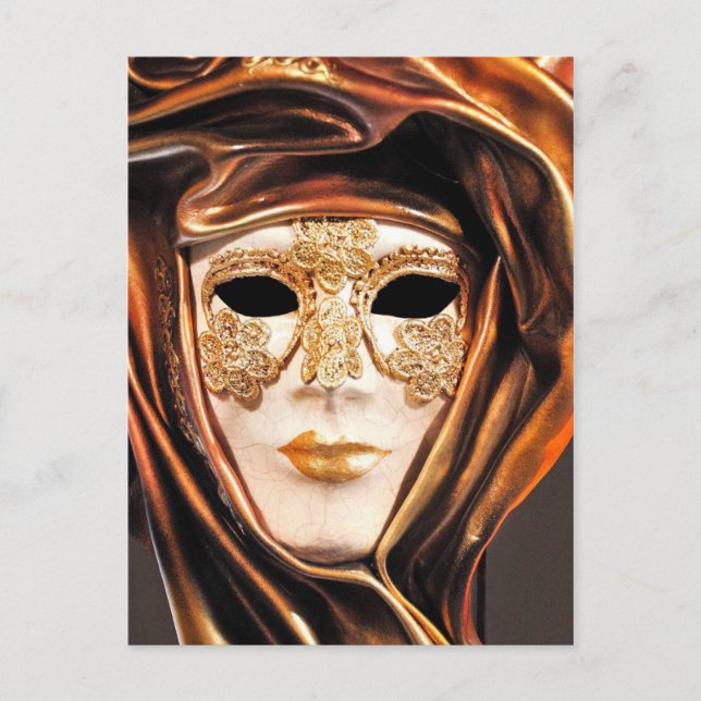 Venetian Carnival Mask Postcard (Front)