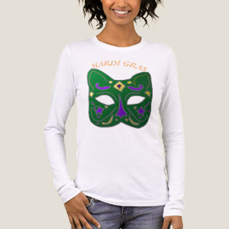 Venetian Cat Mask Mardi Gras T-Shirt Tri-Blend Shirt