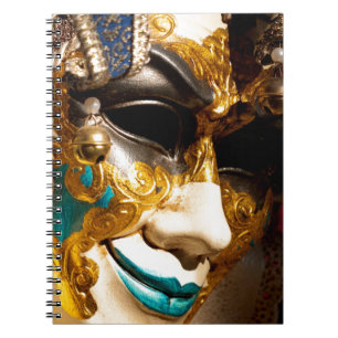 Venetian Costume Mask for Carnival Spiral Notebook