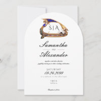 Venetian Gondola Ornate AIO Black & White Wedding