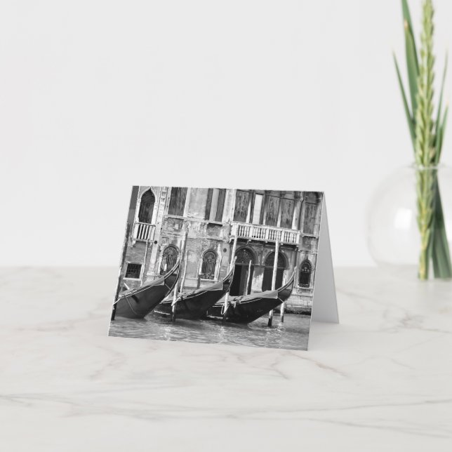 Venetian Gondolas Card (Front)