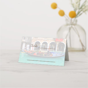 Venetian Gondolas Place Card