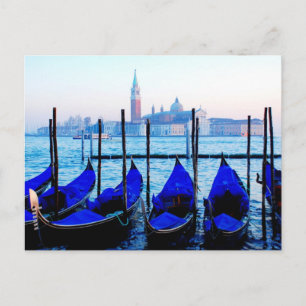 Venetian Gondolas Postcard