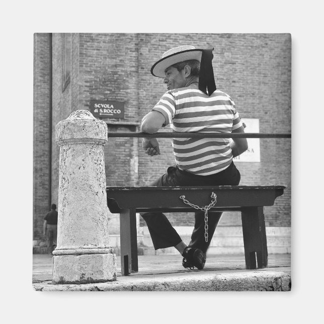 Venetian Gondolier Magnet (Front)