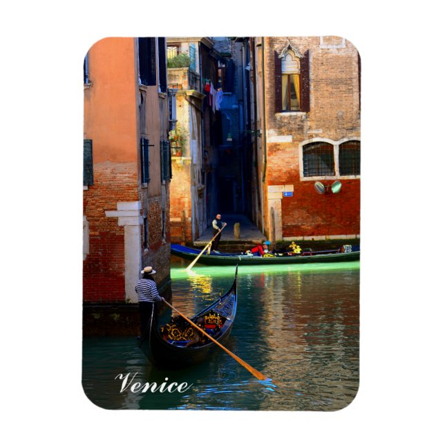 Venetian Gondoliers Magnet (Vertical)