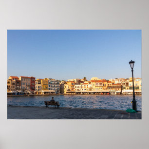 Venetian Harbour, Chania, Crete, Greece Poster