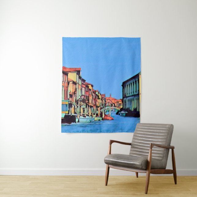 Venetian Lagoon - MURANO - view Tapestry (In Situ)