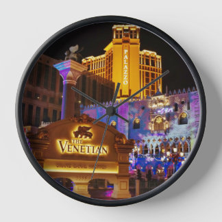 Venetian Las Vegas Decorative Evening Lights Clock