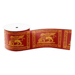 Venetian Lion Grosgrain Ribbon