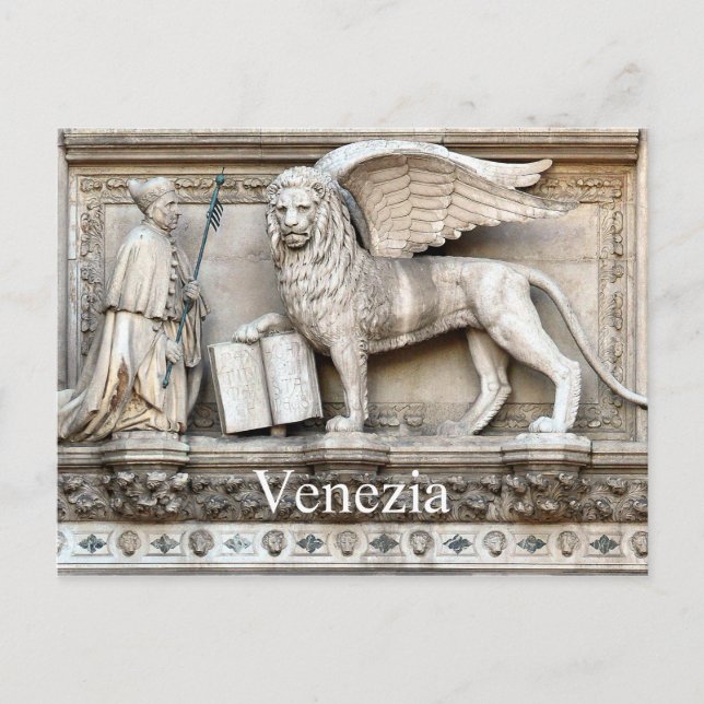 Venetian Lion Postcard (Front)