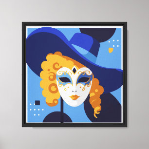 Venetian mask canvas print