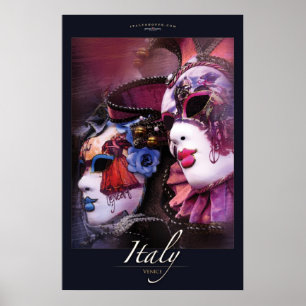 Venetian Masks Poster