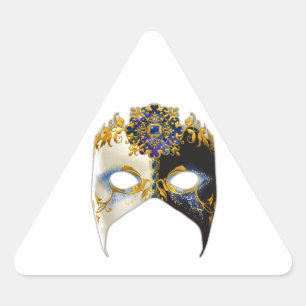 Venetian Masque: Sapphire Jewel Triangle Sticker