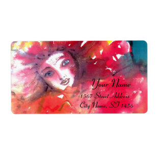 VENETIAN MASQUERADE FACES - MASK IN RED