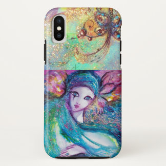 VENETIAN MASQUERADE /MASK IN BLUE iPhone XS CASE