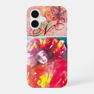 VENETIAN MASQUERADE - MASK IN RED MONOGRAM iPhone 16 CASE