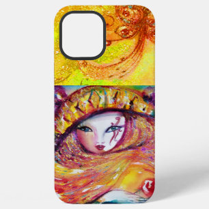 VENETIAN MASQUERADE - MASK IN YELLOW iPhone 12 PRO MAX CASE