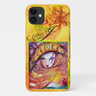 VENETIAN MASQUERADE - MASK IN YELLOW MONOGRAM Case-Mate iPhone CASE