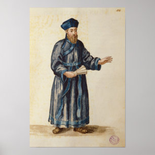 Venetian missionary in China Poster