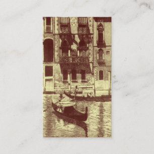 Venetian Monotone in Shades of Brown & Cream Business Card