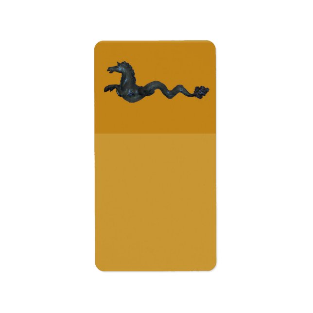 Venetian Murano Glass Horse Label (Front)